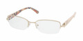 PRADA Eyeglasses PR 52NV ZVN1O1 Pale Gold 53MM