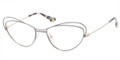 PRADA Eyeglasses PR 56QV QE51O1 Beige Brushed Pale Gold 53MM