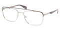 PRADA Eyeglasses PR 58QV QE81O1 Military Slv 55MM