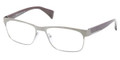 PRADA Eyeglasses PR 61PV 75S1O1 Brushed Gunmtl 53MM