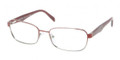 PRADA Eyeglasses PR 62OV JAL1O1 Red Grad Gunmtl 55MM