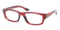 PRADA SPORT Eyeglasses PS 02EV MAZ1O1 Bordeaux Demi Shiny 52MM