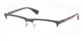 PRADA SPORT Eyeglasses PS 05DV OAF1O1 Gray Shiny 52MM