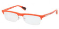 PRADA SPORT Eyeglasses PS 05DV OAH1O1 Orange Shiny 52MM