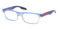 PRADA SPORT Eyeglasses PS 07CV JAT1O1 Striped Blue 53MM