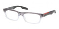 PRADA SPORT Eyeglasses PS 07CV JAU1O1 Striped Gray 53MM