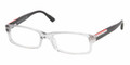 PRADA SPORT Eyeglasses PS 10AV AAA1O1 Smoke Crystal 52MM