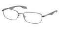 PRADA SPORT Eyeglasses PS 50EV PDG1O1 Blk Grad Asphalt 53MM