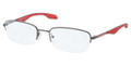 PRADA SPORT Eyeglasses PS 51EV AAG1O1 Asphalt Demi Shiny 52MM