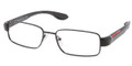 PRADA SPORT Eyeglasses PS 52EV 1BO1O1 Blk Demi Shiny 54MM