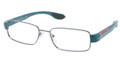 PRADA SPORT Eyeglasses PS 52EV ABG1O1 Azure 52MM