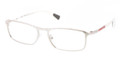PRADA SPORT Eyeglasses PS 55DV OAP1O1 Slv Wht 54MM