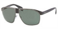 PRADA Sunglasses PR 21PS 1BO3O1 Blk Demi Shiny Matte Gunmtl 58MM