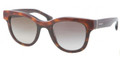 PRADA Sunglasses PR 27PS MA41X1 Top Light Havana 49MM