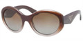 PRADA Sunglasses PR 30PS PDM6E1 Br Grad Gray 55MM