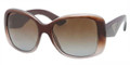 PRADA Sunglasses PR 32PS PDM6E1 Br Grad Gray 57MM