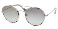 PRADA Sunglasses PR 53PS KAD0A7 Gunmtl Wht Havana 54MM