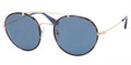 PRADA Sunglasses PR 53PS NAG1V1 Pale Gold Spotted Havana Blue 54MM