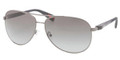 PRADA SPORT Sunglasses PS 51OS 7CQ3M1 Gunmtl Demi Shiny 62MM