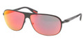 PRADA SPORT Sunglasses PS 56OS 1BO6Y1 Blk Demi Shiny 62MM