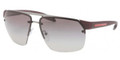PRADA SPORT Sunglasses PS 57OS 7CQ3M1 Gunmtl Demi Shiny 64MM