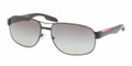 PRADA SPORT Sunglasses PS 58NS 1BO3M1 Shiny Blk 61MM