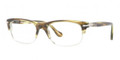 PERSOL Eyeglasses PO 3033V 967 Spotted Grn 52MM