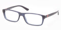 POLO Eyeglasses PH 2104 5276 Blue Transp 54MM