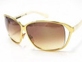 Tom Ford NICOLETTE TF88 Sunglasses E69  GOLD & IVORY