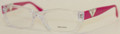 Prada PR10OVA Eyeglasses 2AZ1O1 Clear / Pink (5418)