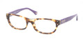 COACH Eyeglasses HC 6034 5103 Spotty Tort Purple 50MM