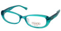 COACH Eyeglasses HC 6035 5095 Transp Turq 52MM