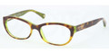 COACH Eyeglasses HC 6041 5117 Tort Grn 49MM