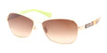 Coach Sunglasses HC 7012 910013 Gold Tort 56MM