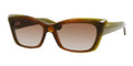 YVES SAINT LAURENT Sunglasses 6337/S 0AV7 Br Grn Shiny 55MM