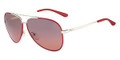 SALVATORE FERRAGAMO Sunglasses SF131S 735 Gold Red Enamel 60MM