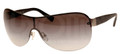 ARMANI EXCHANGE Sunglasses AX 2007 602711 Satin Slv Blk 38MM