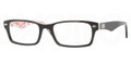 Ray Ban Eyeglasses RX 5206F 5014 Top Blk On Texture Wht 54MM