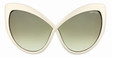 Tom Ford DAPHNE TF0219 Sunglasses 25P CREAM Br