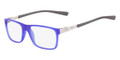 NIKE Eyeglasses 7107 410 Satin Crystal Blue Dark Grey 54MM
