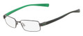 NIKE Eyeglasses 8093 033 Gunmtl Pine Grn 50MM