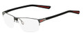 NIKE Eyeglasses 8110 060 Dark Gunmtl Red 59MM