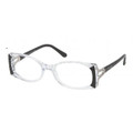 Bvlgari BV4055BA Eyeglasses 569 TOP Blk ON TRANSPAR (5017)