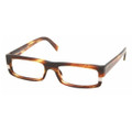 Prada PS01LVN Eyeglasses 7NB1O1 MATTE Slv HAVANA (5116)