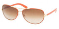 TORY BURCH Sunglasses TY 6013Q 940/13 Orange Leather 60MM