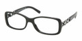 PRADA PR 13MV Eyeglasses 1AB1O1 Gloss Blk 53-16-130