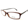 Prada PR17GV Eyeglasses 70I1O1 Br TOP ON Wht HAVANA (5216)
