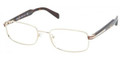 Prada PS57NV Eyeglasses ZVN1O1 PALE GOLD (5418)