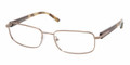 PRADA PR 60MV Eyeglasses 1BI1O1 Bronze 54-17-135