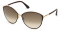 TOM FORD Sunglasses FT0320 28F Shiny Rose Gold / Grad Br 59MM